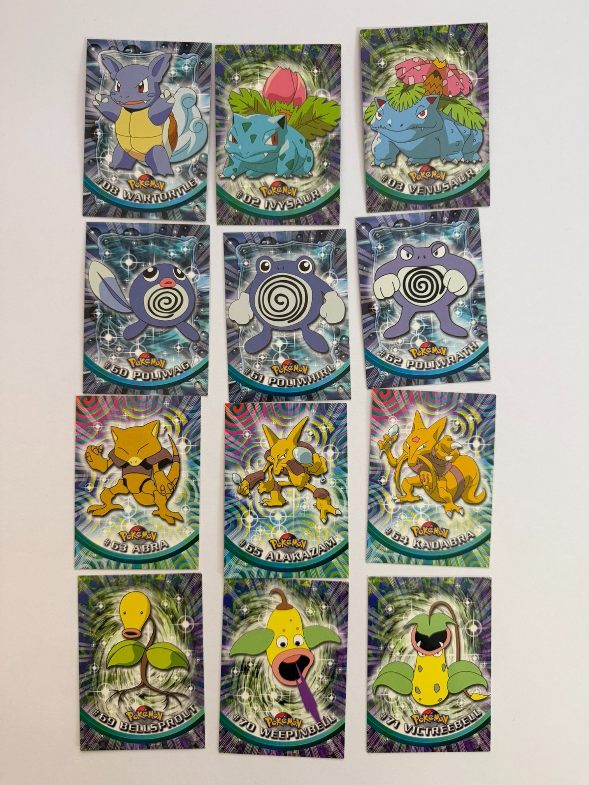 Pokémon 1999 Topps Blue Logo 1st Print 20 Card Vintage Lot Venusaur Alakazam