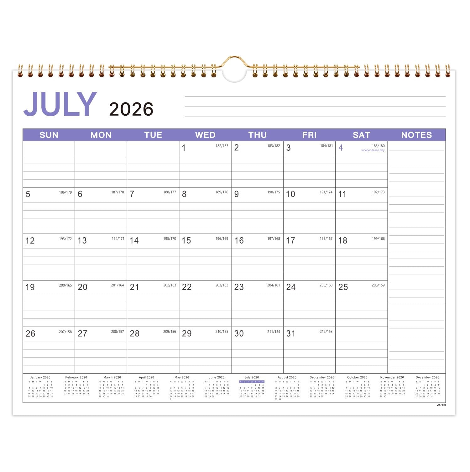 calendar 2026-2027 - wall calendar 2026-2027, 11.5