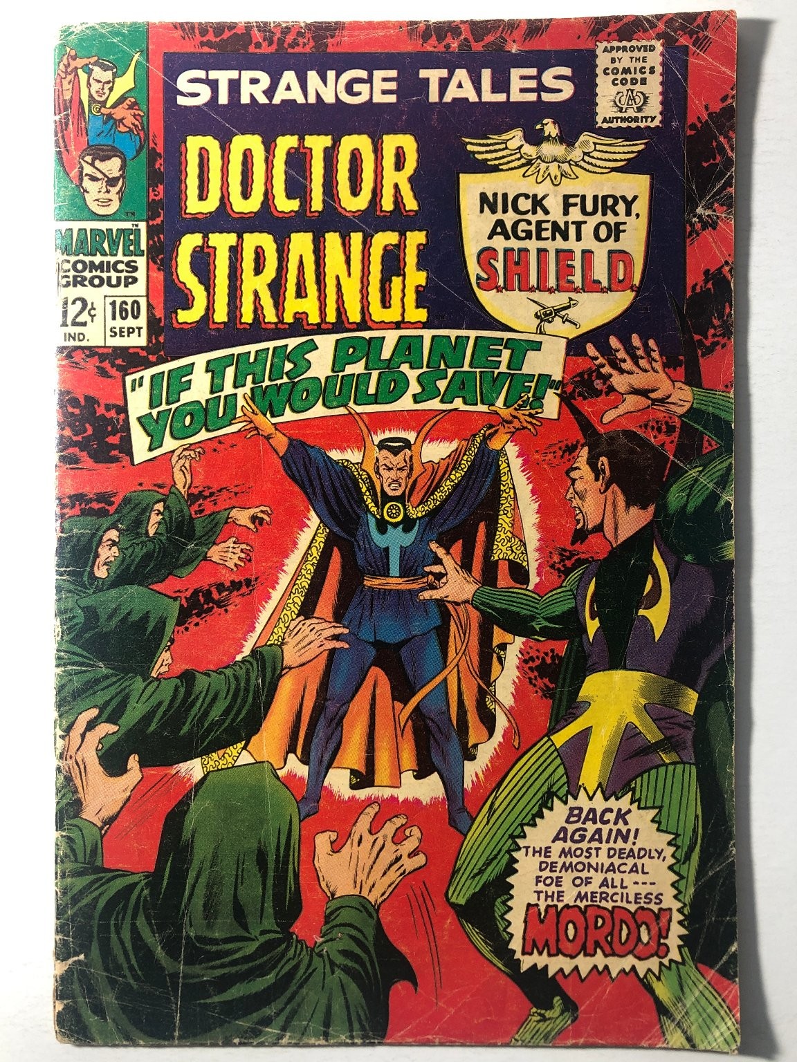 Strange Tales #160 Marvel Doctor Strange Baron Mordo 1967