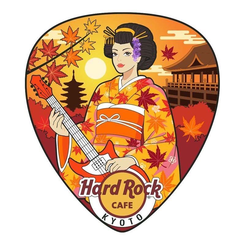 Hard Rock Cafe Kyoto AUTUMN Geisha Pin Badge from Japan