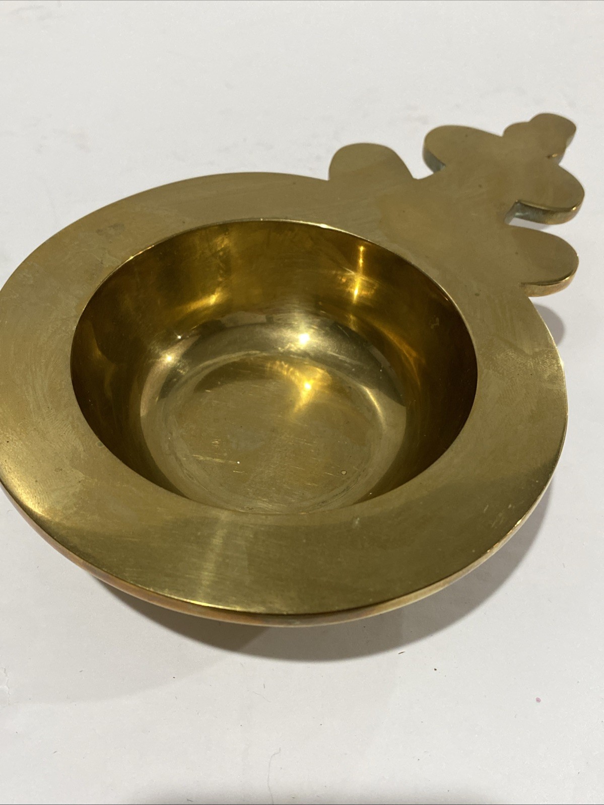 Vintage Valmazan Sarreid Ltd. Heavy Solid Brass Porringer Candy Nut Dish Spain