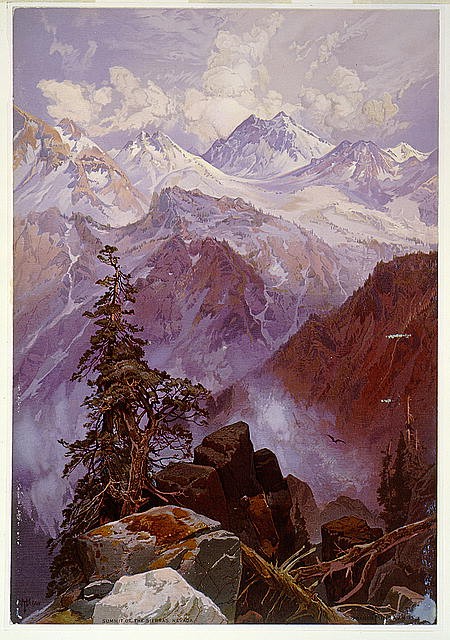 Photo:Summit of the Sierras,Nevada / T. Moran ; Prang's American Chromo.