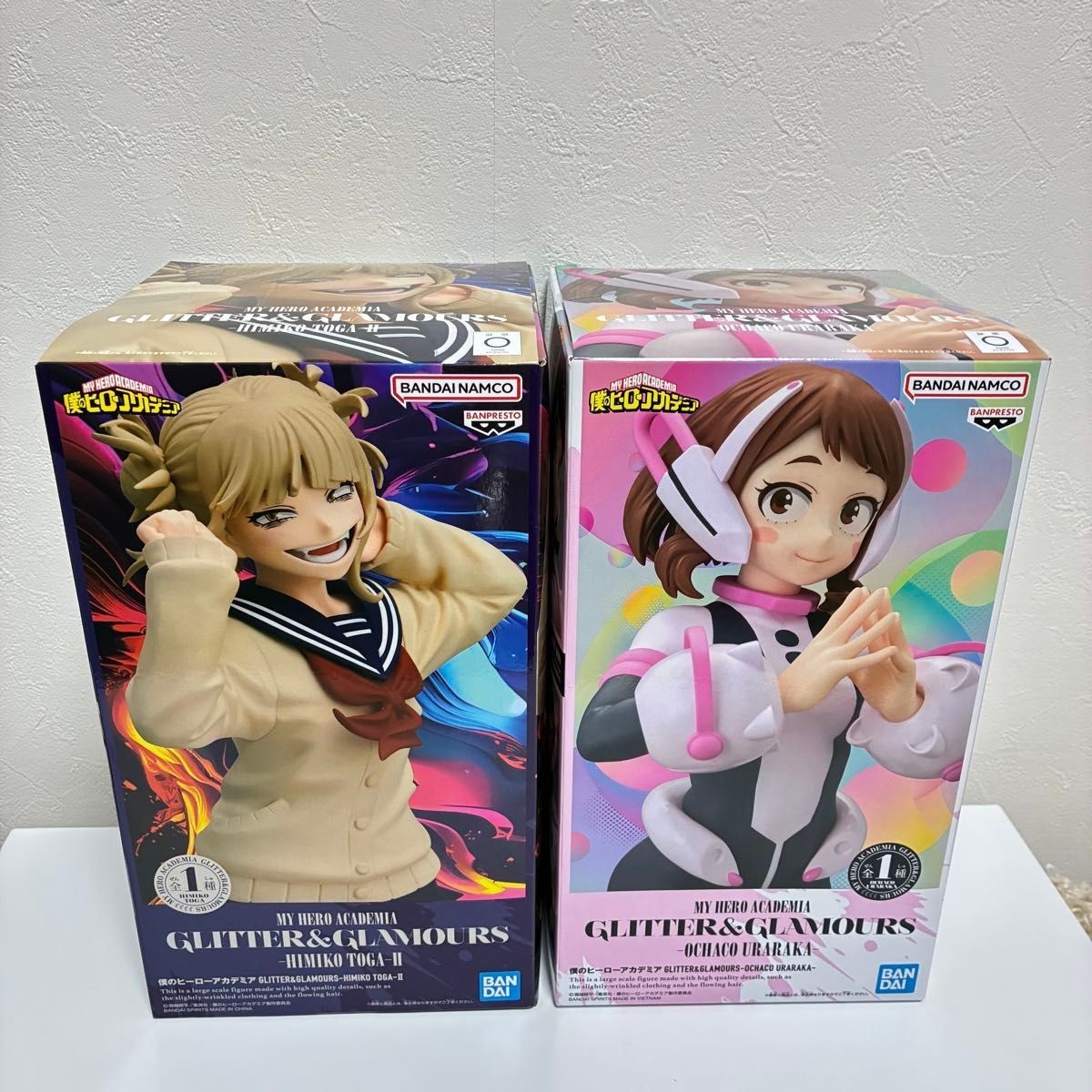 My Hero Academia Ochaco Uraraka Himiko Toga GLITTER&GLAMOURS Figure Set Japan