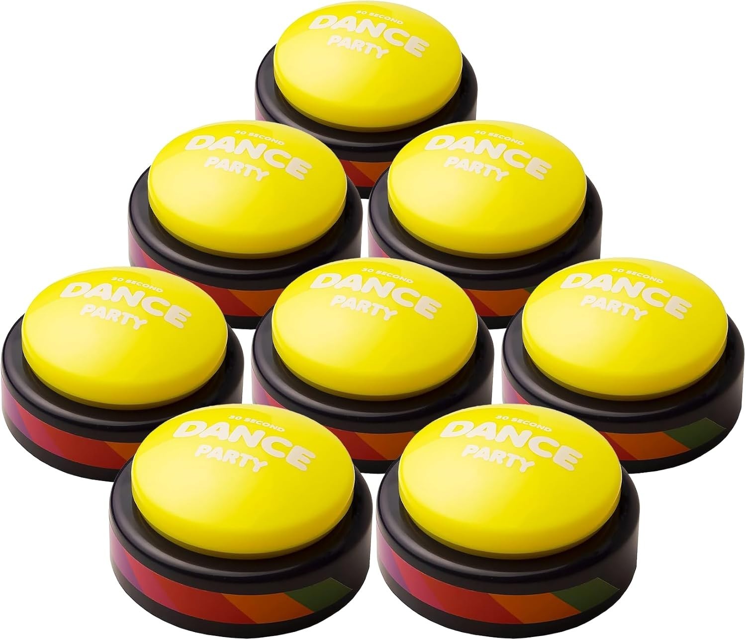 🎉 30 Second Dance Party Button – 8 Pack 🎉