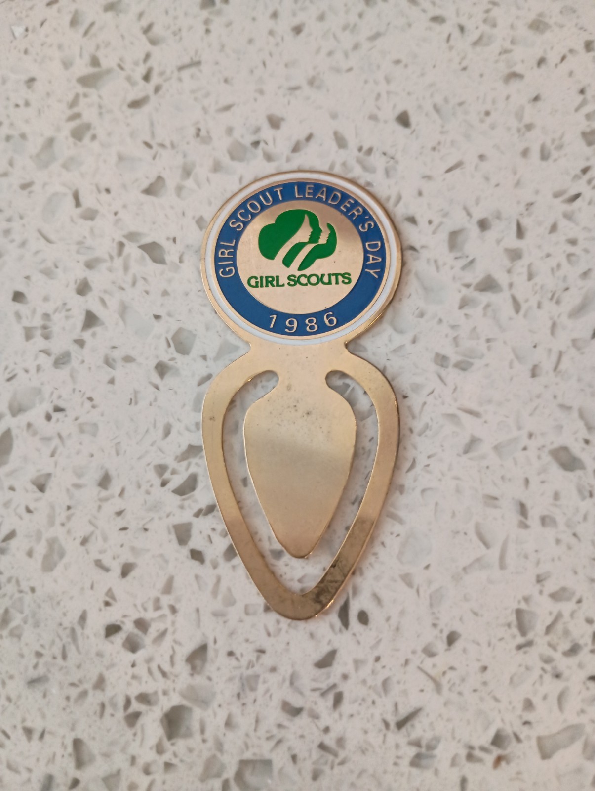 VINTAGE GIRL SCOUT BOOKMARK Adult Leader Day 1986