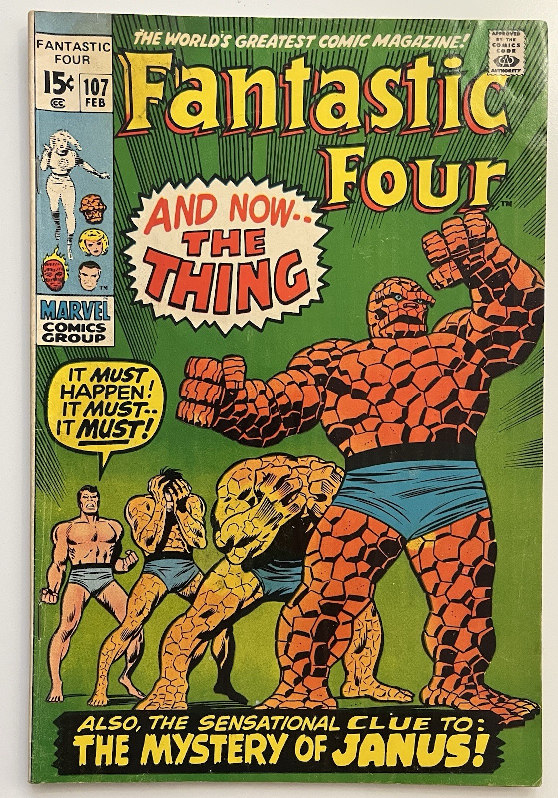Marvel Comics Fantastic Four #107 1971 Silver Age Vintage Comic Book