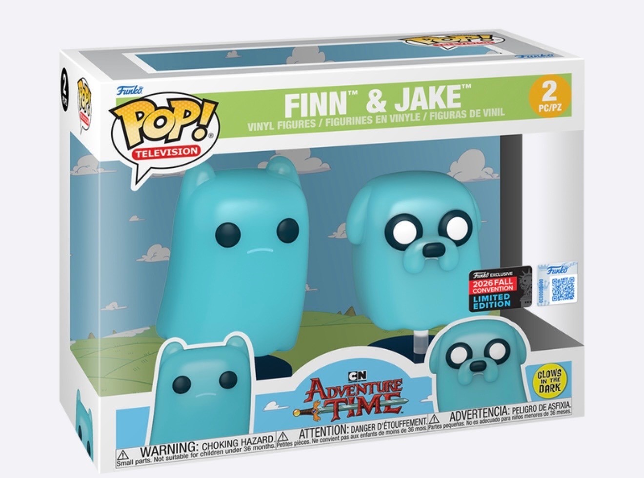 NYCC 2026 Funko Pop Adventure Time-Finn & Jake-Shared Exclusive Pre Sale