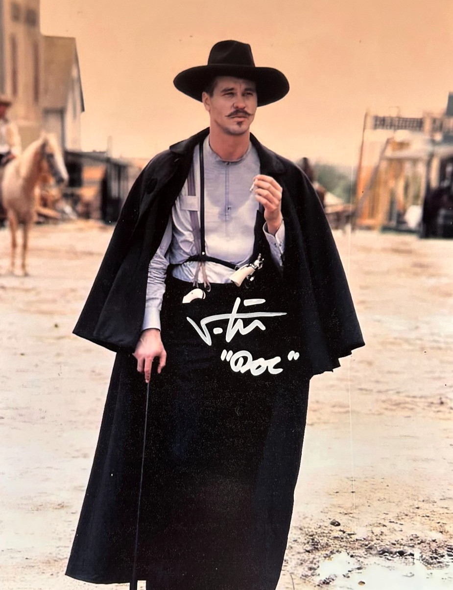 VAL KILMER Signed TOMBSTONE Doc Holliday Original Autograph 8x10