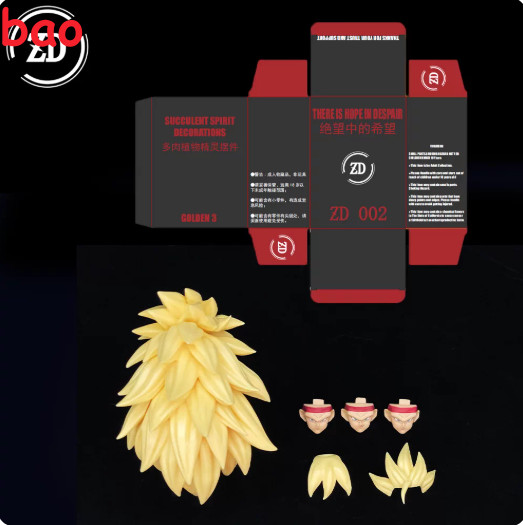 ZD Custom DBZ Super Saiyan SSj3 goku Black Burdock Vegito Gotenks/Gogeta head