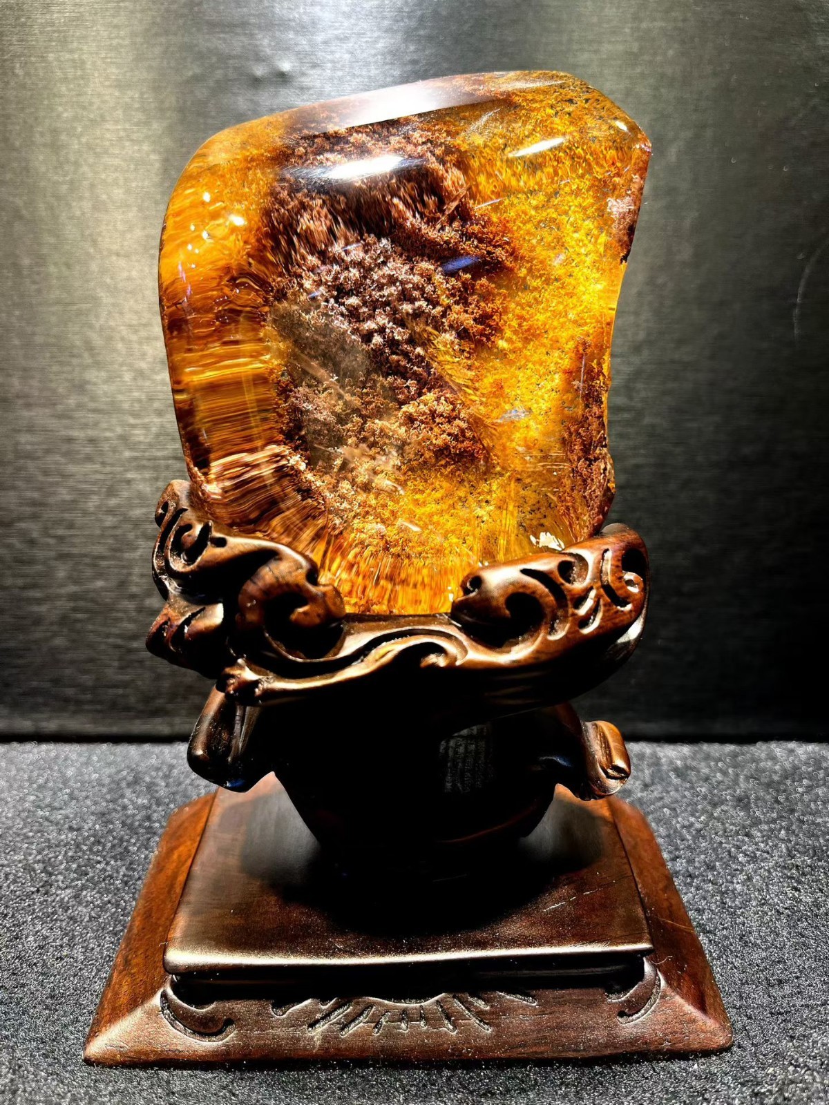1.49lb Rare Natural Colorful Ghost Phantom quartz crystal Mineral specimens+st