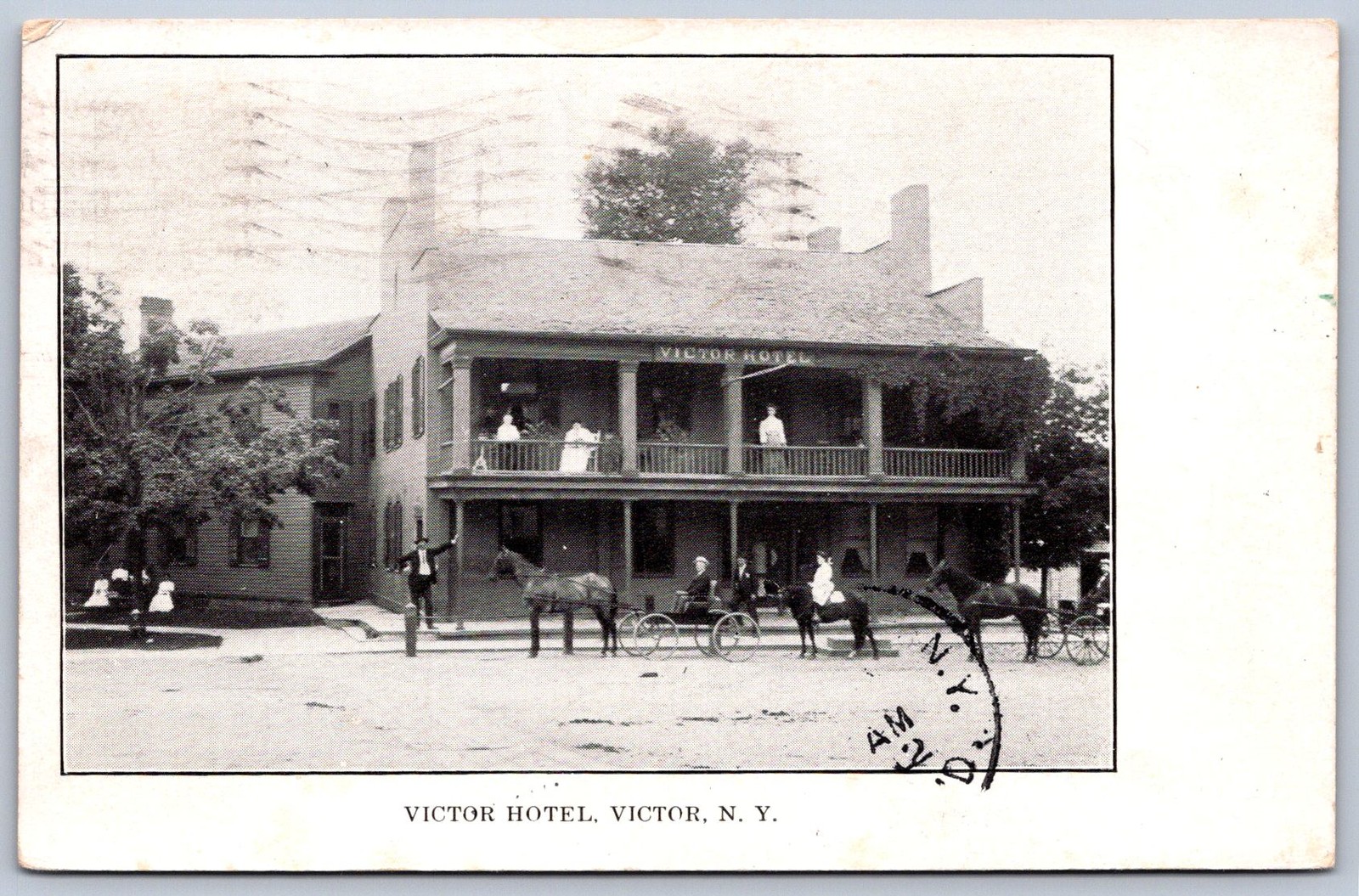 K32/ Victor New York Postcard c1910 Victor Hotel Building 989
