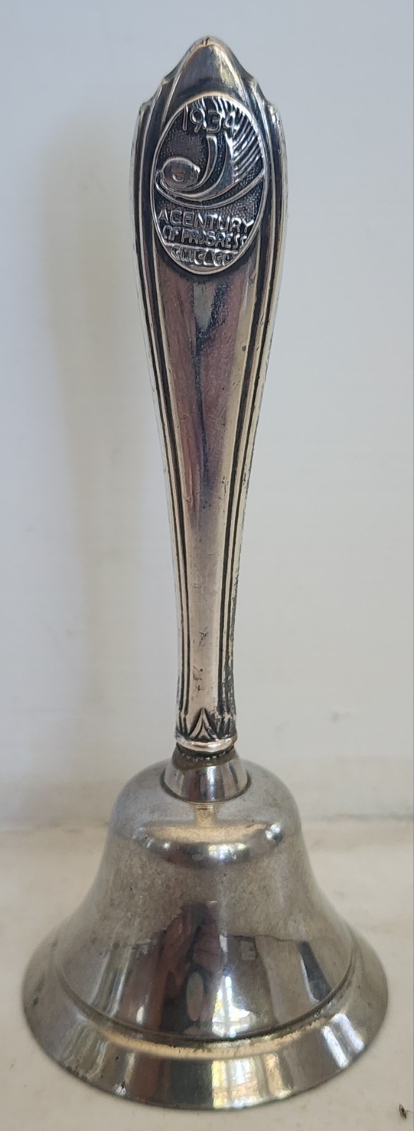 1934 Chicago Worlds Fair Souvenir Century of Progress Sterling Bell