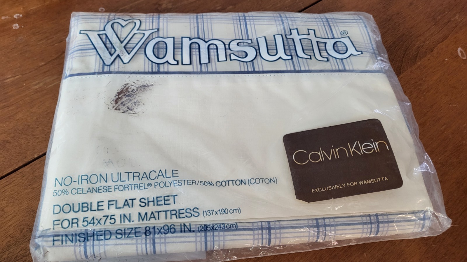 vintage Calvin Klein wamsutta double Flat sheet