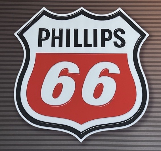 Vintage Phillips 66 Gas Station Metal Sign Panel (Set of 2) 43”w x 22”h NOS