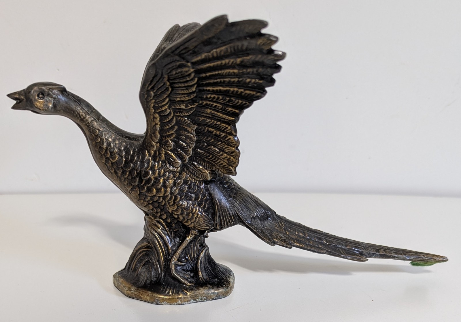 Vintage Brass Flying Pheasant 10\