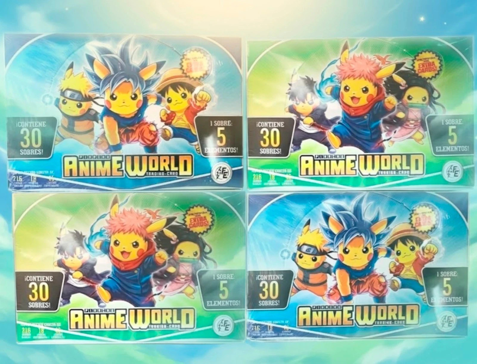 4 BOXES - 2026 POKEMON PIKACHU COSPLAY FE Cards - 120 Packs Peru \